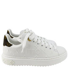 Load image into Gallery viewer, LOUIS VUITTON Time Out Leather Sneakers White Size 37
