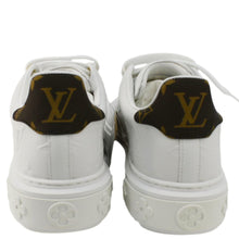 Load image into Gallery viewer, LOUIS VUITTON Time Out Leather Sneakers White Size 37
