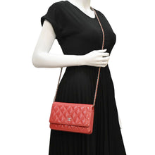 Load image into Gallery viewer, CHANEL WOC Quilted Patent Leather Red Crossbody Bag dummy look
