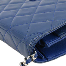 Load image into Gallery viewer, CHANEL WOC Quilted Patent Leather Crossbody Bag Blue
