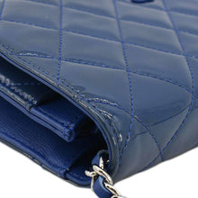 Load image into Gallery viewer, CHANEL WOC Quilted Patent Leather Crossbody Bag Blue
