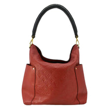 Load image into Gallery viewer, LOUIS VUITTON Bagatelle Monogram Empreinte Leather Shoulder Bag Red
