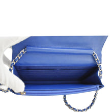 Load image into Gallery viewer, CHANEL WOC Quilted Patent Leather Crossbody Bag Blue
