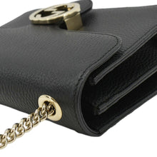 Load image into Gallery viewer, GUCCI Interlocking GG Leather Crossbody Bag Black 510304
