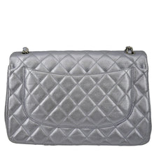 Load image into Gallery viewer, CHANEL Jumbo Flap Quilted Leather Shoulder Bag Silver
