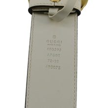 Load image into Gallery viewer, GUCCI Double G buckle Marmont Leather Belt Off White 400593 Size 70/28
