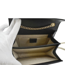 Load image into Gallery viewer, GUCCI Interlocking GG Leather Crossbody Bag Black 510304
