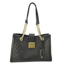 Load image into Gallery viewer, GUCCI Padlock Medium Leather Shoulder Bag Black 479197
