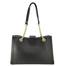 Load image into Gallery viewer, GUCCI Padlock Medium Leather Shoulder Bag Black 479197
