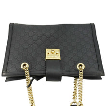 Load image into Gallery viewer, GUCCI Padlock Medium Leather Shoulder Bag Black 479197
