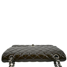 Load image into Gallery viewer, CHANEL Classic Medium Double Flap Patent Leather Shoulder Bag Dark Brown
