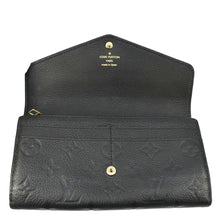 Load image into Gallery viewer, LOUIS VUITTON Sarah Monogram Empreinte Leather Wallet Black

