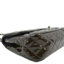 Load image into Gallery viewer, CHANEL Classic Medium Double Flap Patent Leather Shoulder Bag Dark Brown
