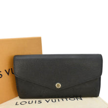 Load image into Gallery viewer, LOUIS VUITTON Sarah Monogram Empreinte Leather Wallet Black
