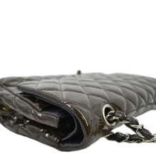 Load image into Gallery viewer, CHANEL Classic Medium Double Flap Patent Leather Shoulder Bag Dark Brown
