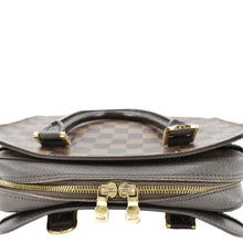 Load image into Gallery viewer, LOUIS VUITTON Triana Damier Ebene Satchel Bag Brown upper look
