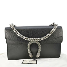 Load image into Gallery viewer, GUCCI Dionysus Small Leather Shoulder Bag Black 400249
