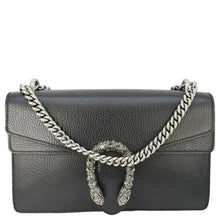 Load image into Gallery viewer, GUCCI Dionysus Small Leather Shoulder Bag Black 400249
