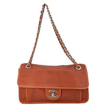 Load image into Gallery viewer, CHANEL Up in the Air Classic Flap Perforated Calfskin Shoulder Bag Orange
