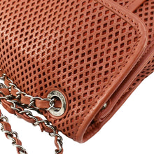Load image into Gallery viewer, CHANEL Up in the Air Classic Flap Perforated Calfskin Shoulder Bag Orange

