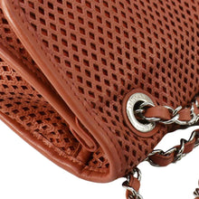 Load image into Gallery viewer, CHANEL Up in the Air Classic Flap Perforated Calfskin Shoulder Bag Orange
