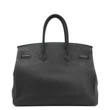 Load image into Gallery viewer, HERMES Birkin 35 Togo Leather Tote Bag Black back look
