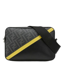 Load image into Gallery viewer, FENDI Diagonal Medium FF Zucca Canvas Camera Case Crossbody Bag Black
