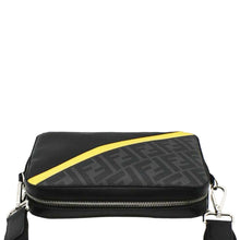 Load image into Gallery viewer, FENDI Diagonal Medium FF Zucca Canvas Camera Case Crossbody Bag Black
