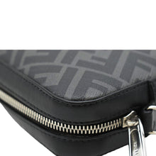 Load image into Gallery viewer, FENDI Diagonal Medium FF Zucca Canvas Camera Case Crossbody Bag Black
