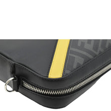 Load image into Gallery viewer, FENDI Diagonal Medium FF Zucca Canvas Camera Case Crossbody Bag Black
