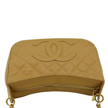 Load image into Gallery viewer, CHANEL Vintage Half Moon Quilted Caviar Leather Hobo Bag Dark Beige
