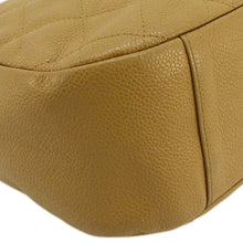 Load image into Gallery viewer, CHANEL Vintage Half Moon Quilted Caviar Leather Hobo Bag Dark Beige
