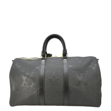 Load image into Gallery viewer, LOUIS VUITTON Keepall Bandouliere 45 Monogram Empreinte Giant Travel Bag Black
