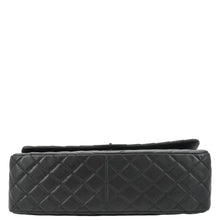 Load image into Gallery viewer, CHANEL Surpique Chevron Medium Lambskin Leather Flap Crossbody Bag Black
