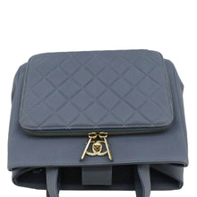 Load image into Gallery viewer, CHANEL Business Affinity Quilted Caviar Leather Shopping Tote Bag Light Blue
