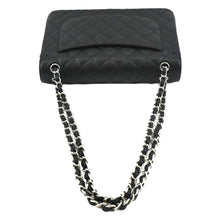 Load image into Gallery viewer, CHANEL Classic Large Double Flap Quilted Leather Shoulder Bag Black
