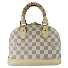 Load image into Gallery viewer, LOUIS VUITTON Alma BB Braided Damier Azur Satchel Bag White
