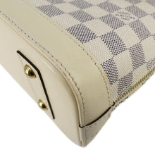 Load image into Gallery viewer, LOUIS VUITTON Alma BB Braided Damier Azur Satchel Bag White
