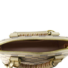 Load image into Gallery viewer, LOUIS VUITTON Alma BB Braided Damier Azur Satchel Bag White
