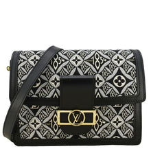 Load image into Gallery viewer, LOUIS VUITTON Dauphine 1854 Jacquard Shoulder Bag Black
