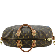 Load image into Gallery viewer, LOUIS VUITTON Speedy 40 Bandouliere Heritage Monogram Canvas Travel Bag Blue Clair
