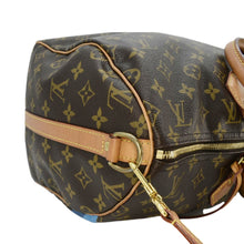 Load image into Gallery viewer, LOUIS VUITTON Speedy 40 Bandouliere Heritage Monogram Canvas Travel Bag Blue Clair
