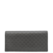 Load image into Gallery viewer, GUCCI G Leather Bi-fold Long Wallet Black  front look
