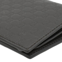 Load image into Gallery viewer, GUCCI G Leather Bi-fold Long Wallet Black loweright corner look
