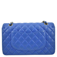 Load image into Gallery viewer, CHANEL Classic Double Flap Quilted Leather Shoulder Bag Blue
