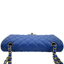 Load image into Gallery viewer, CHANEL Classic Double Flap Quilted Leather Shoulder Bag Blue
