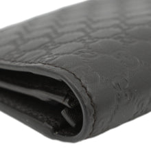 Load image into Gallery viewer, GUCCI G Leather Bi-fold Long Wallet Black upper left corner look
