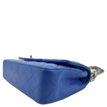 Load image into Gallery viewer, CHANEL Classic Double Flap Quilted Leather Shoulder Bag Blue
