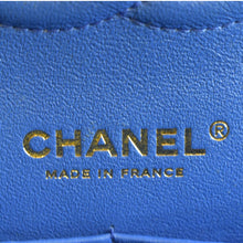 Load image into Gallery viewer, CHANEL Classic Double Flap Quilted Leather Shoulder Bag Blue
