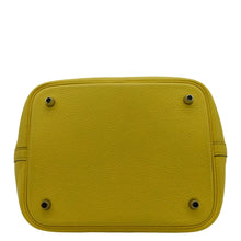 Load image into Gallery viewer, HERMES Picotin Lock 22 Taurillon Clemence Leather Hobo Bag Yellow
